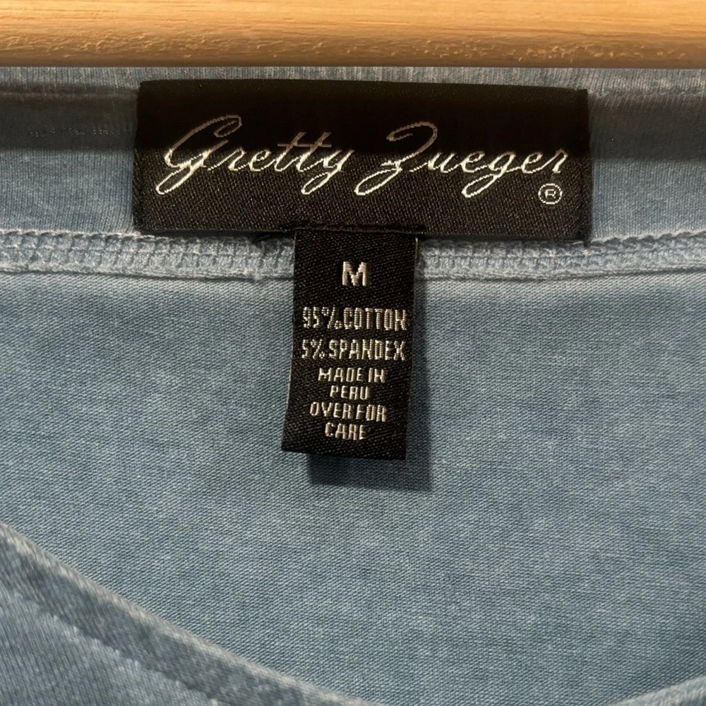 Getty Zueger Women's Blue Asymmetrical Dress With Lace Detail - Picture 2 of 4